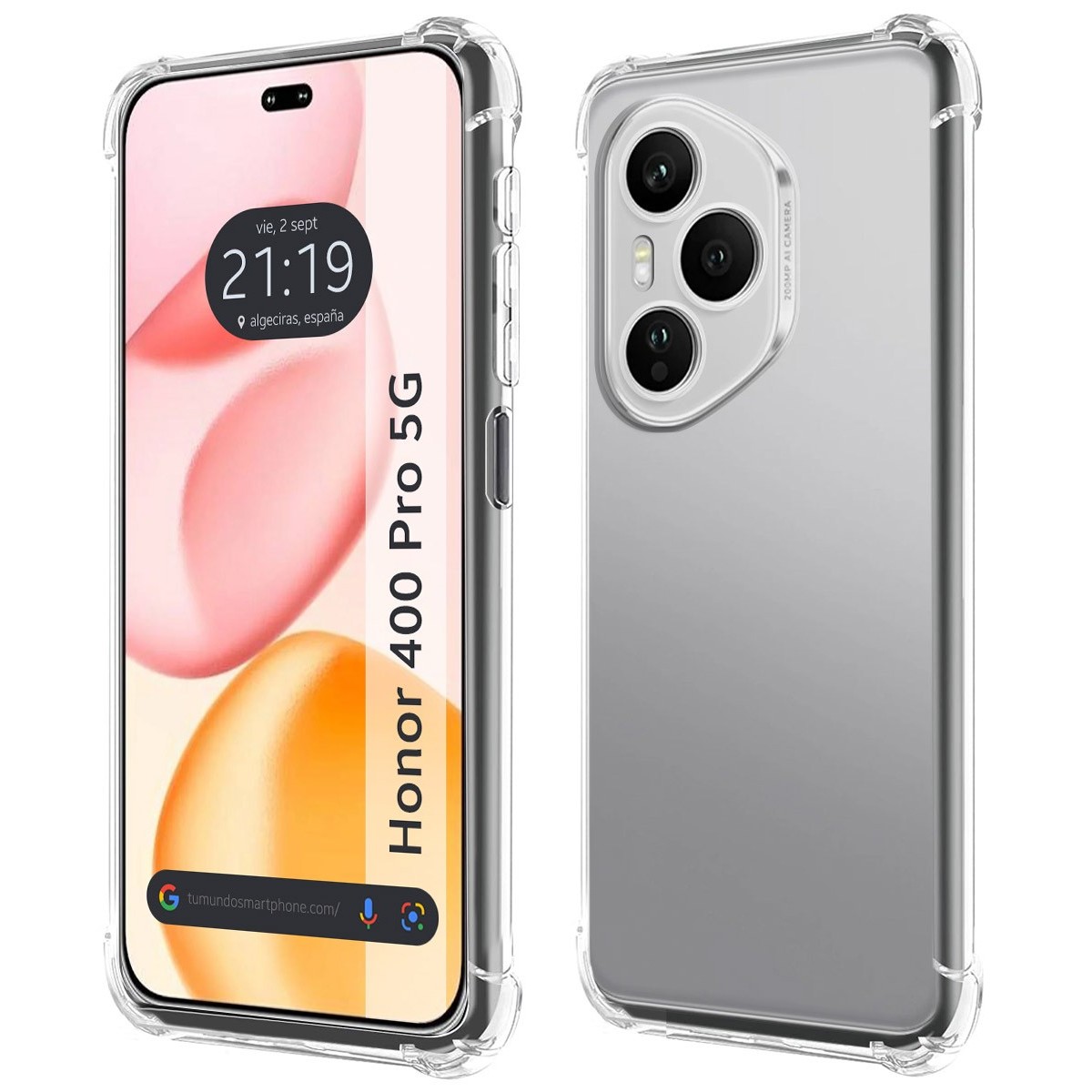 Funda Silicona Antigolpes Transparente para Huawei Honor 400 Pro 5G