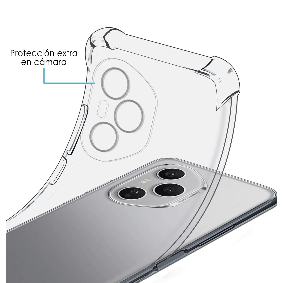 Funda Silicona Antigolpes Transparente para Huawei Honor 400 Pro 5G