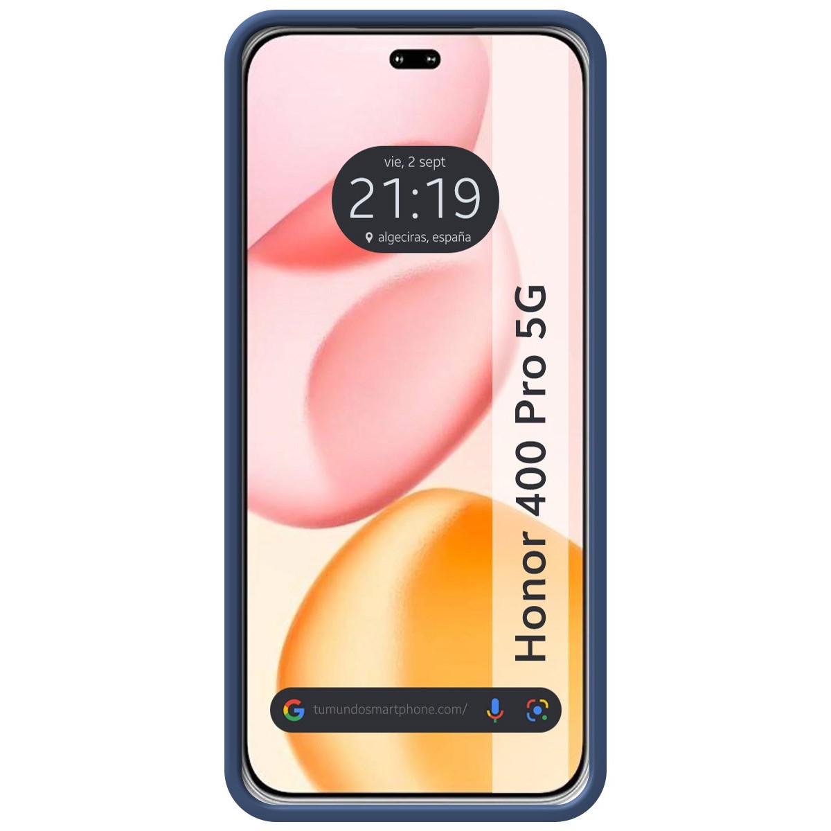 Funda Silicona Líquida Ultra Suave para Huawei Honor 400 Pro 5G color Azul