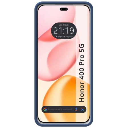 Funda Silicona Líquida Ultra Suave para Huawei Honor 400 Pro 5G color Azul
