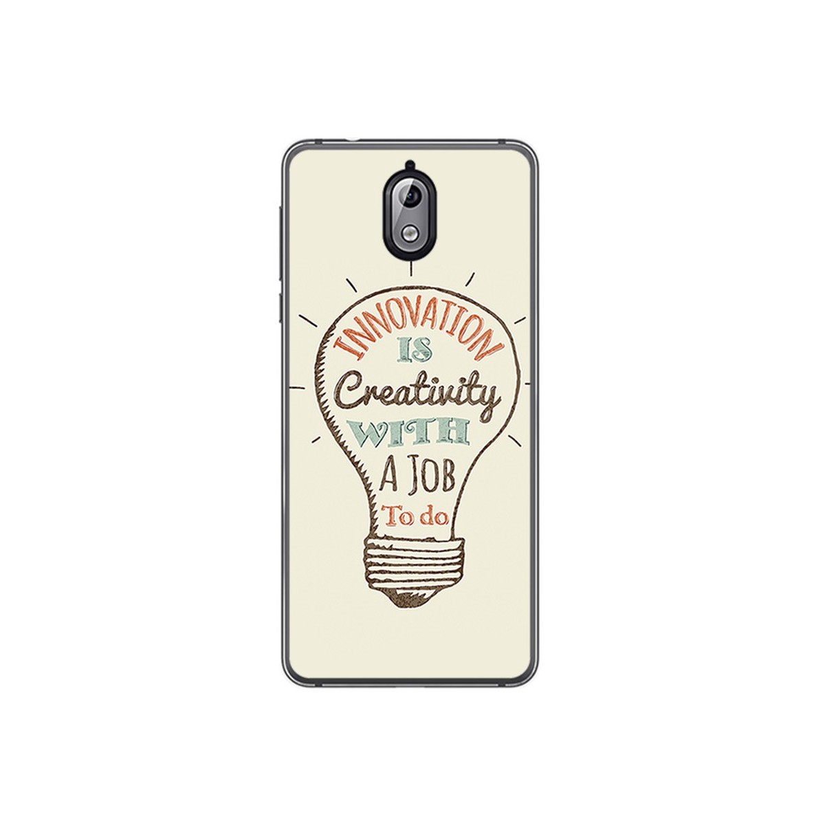 Funda Gel Tpu para Nokia 3.1 (2018) Diseño Creativity Dibujos