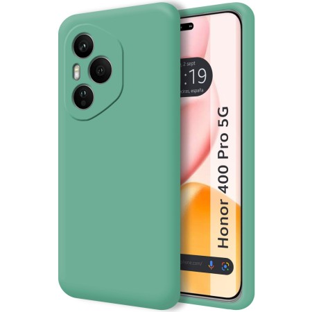 Funda Silicona Líquida Ultra Suave para Huawei Honor 400 Pro 5G color Verde
