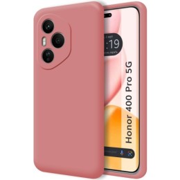 Funda Silicona Líquida Ultra Suave para Huawei Honor 400 Pro 5G color Rosa
