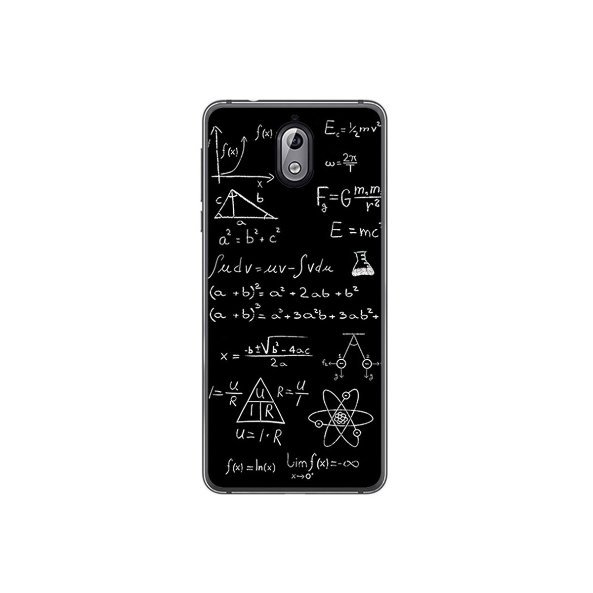 Funda Gel Tpu para Nokia 3.1 (2018) Diseño Formulas Dibujos