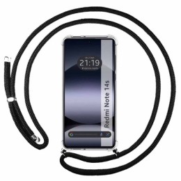 Funda Colgante Transparente para Xiaomi Redmi Note 14S con Cordon Negro