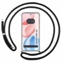 Funda Colgante Transparente para Huawei Honor 400 5G con Cordon Negro