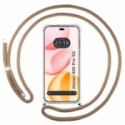 Funda Colgante Transparente para Huawei Honor 400 Pro 5G con Cordon Camel