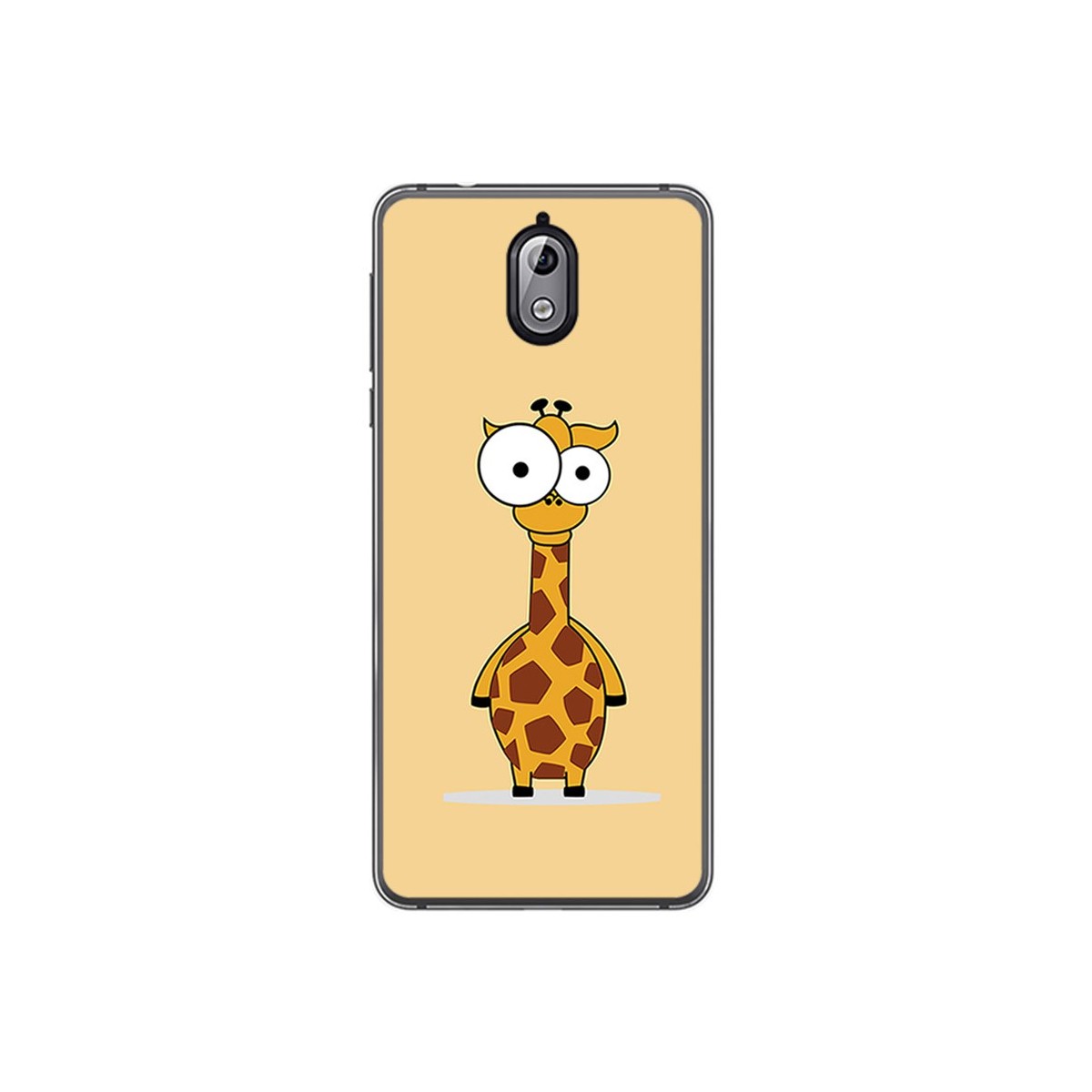 Funda Gel Tpu para Nokia 3.1 (2018) Diseño Jirafa Dibujos