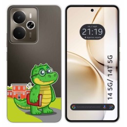Funda Silicona Transparente para Realme 14 5G / 14T 5G diseño Coco Dibujos