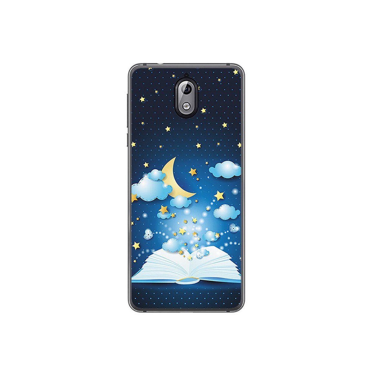 Funda Gel Tpu para Nokia 3.1 (2018) Diseño Libro Cuentos Dibujos