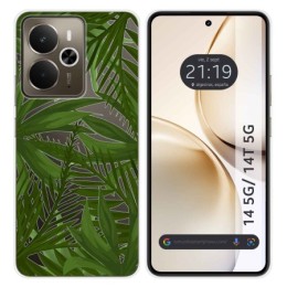 Funda Silicona Transparente para Realme 14 5G / 14T 5G diseño Jungla Dibujos