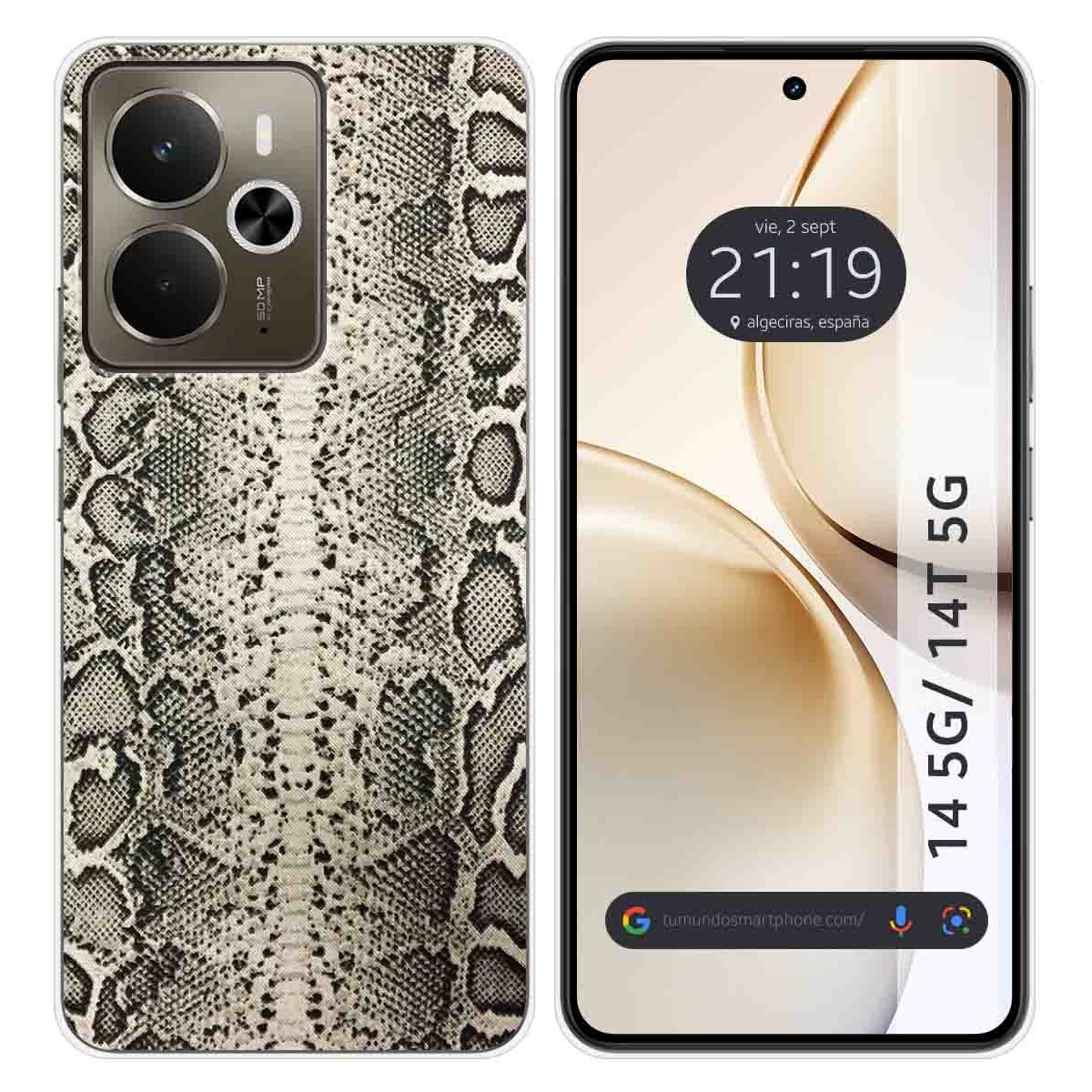 Funda Silicona para Realme 14 5G / 14T 5G diseño Animal 01 Dibujos