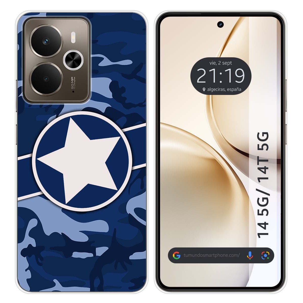 Funda Silicona para Realme 14 5G / 14T 5G diseño Camuflaje 03 Dibujos