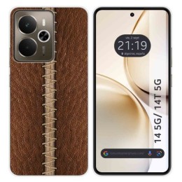Funda Silicona para Realme 14 5G / 14T 5G diseño Cuero 01 Dibujos