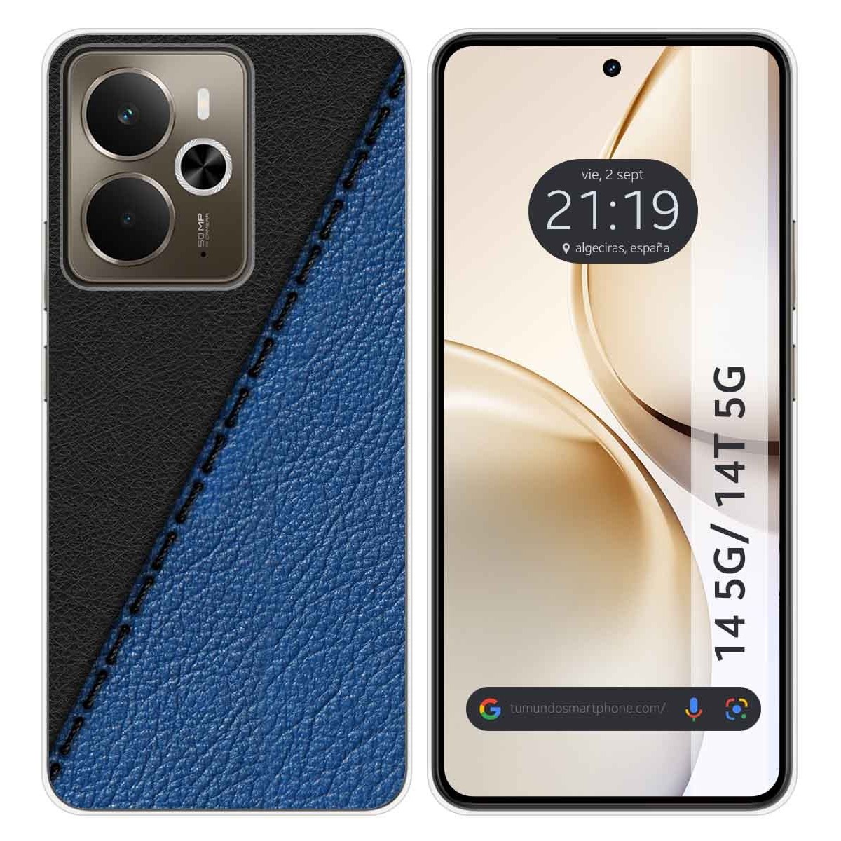 Funda Silicona para Realme 14 5G / 14T 5G diseño Cuero 02 Dibujos