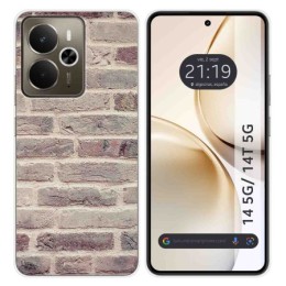 Funda Silicona para Realme 14 5G / 14T 5G diseño Ladrillo 01 Dibujos
