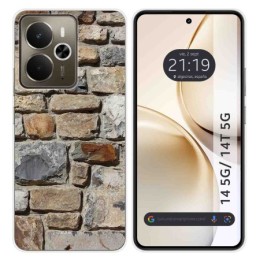 Funda Silicona para Realme 14 5G / 14T 5G diseño Ladrillo 03 Dibujos