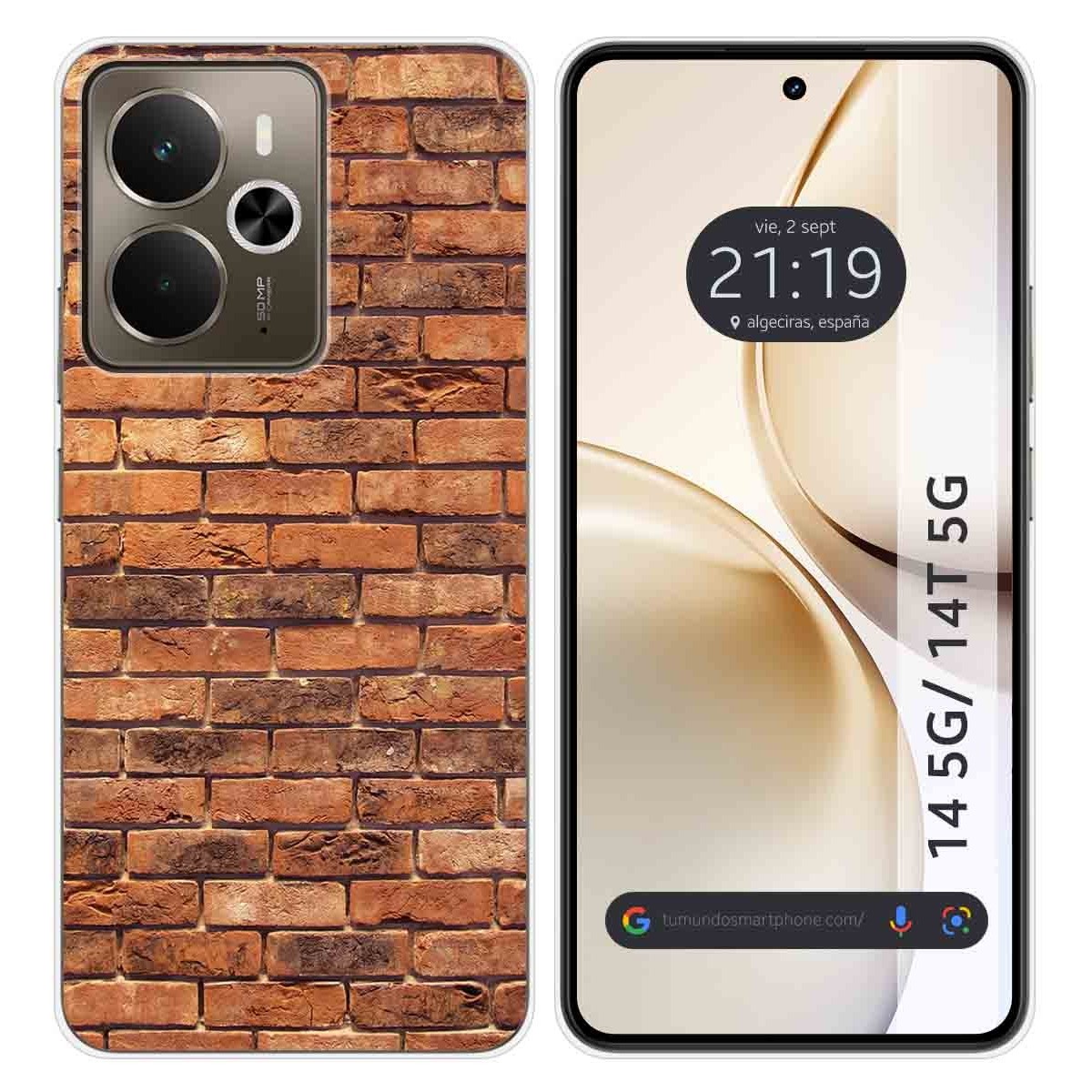 Funda Silicona para Realme 14 5G / 14T 5G diseño Ladrillo 04 Dibujos
