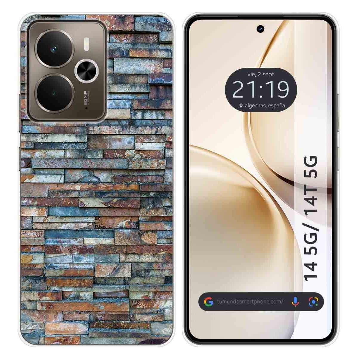Funda Silicona para Realme 14 5G / 14T 5G diseño Ladrillo 05 Dibujos