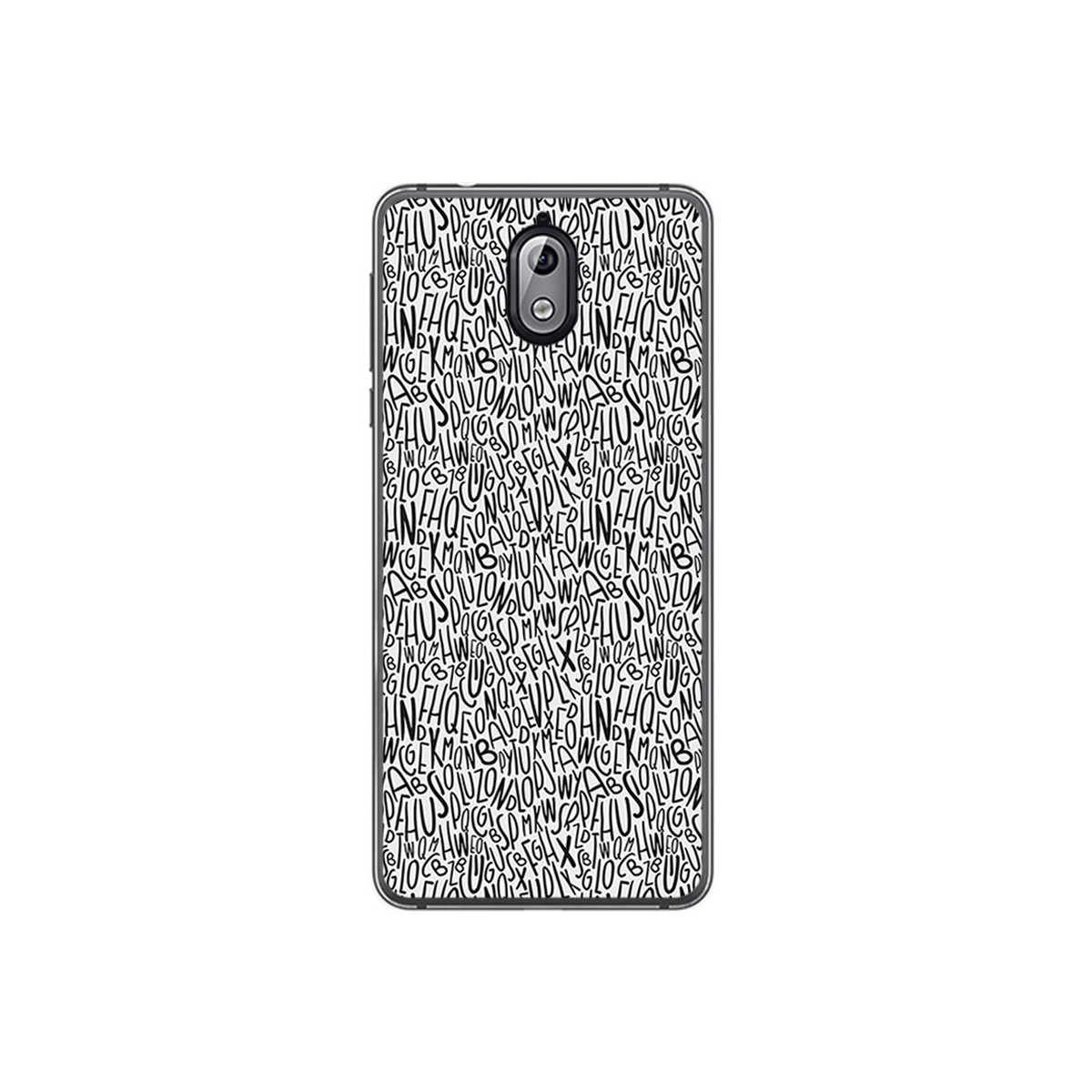Funda Gel Tpu para Nokia 3.1 (2018) Diseño Letras Dibujos