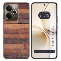 Funda Silicona para Realme 14 5G / 14T 5G diseño Madera 03 Dibujos