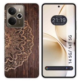 Funda Silicona para Realme 14 5G / 14T 5G diseño Madera 06 Dibujos