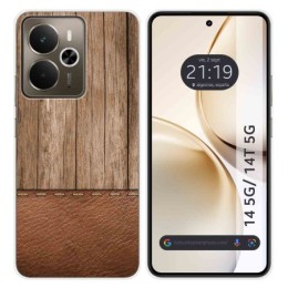 Funda Silicona para Realme 14 5G / 14T 5G diseño Madera 09 Dibujos