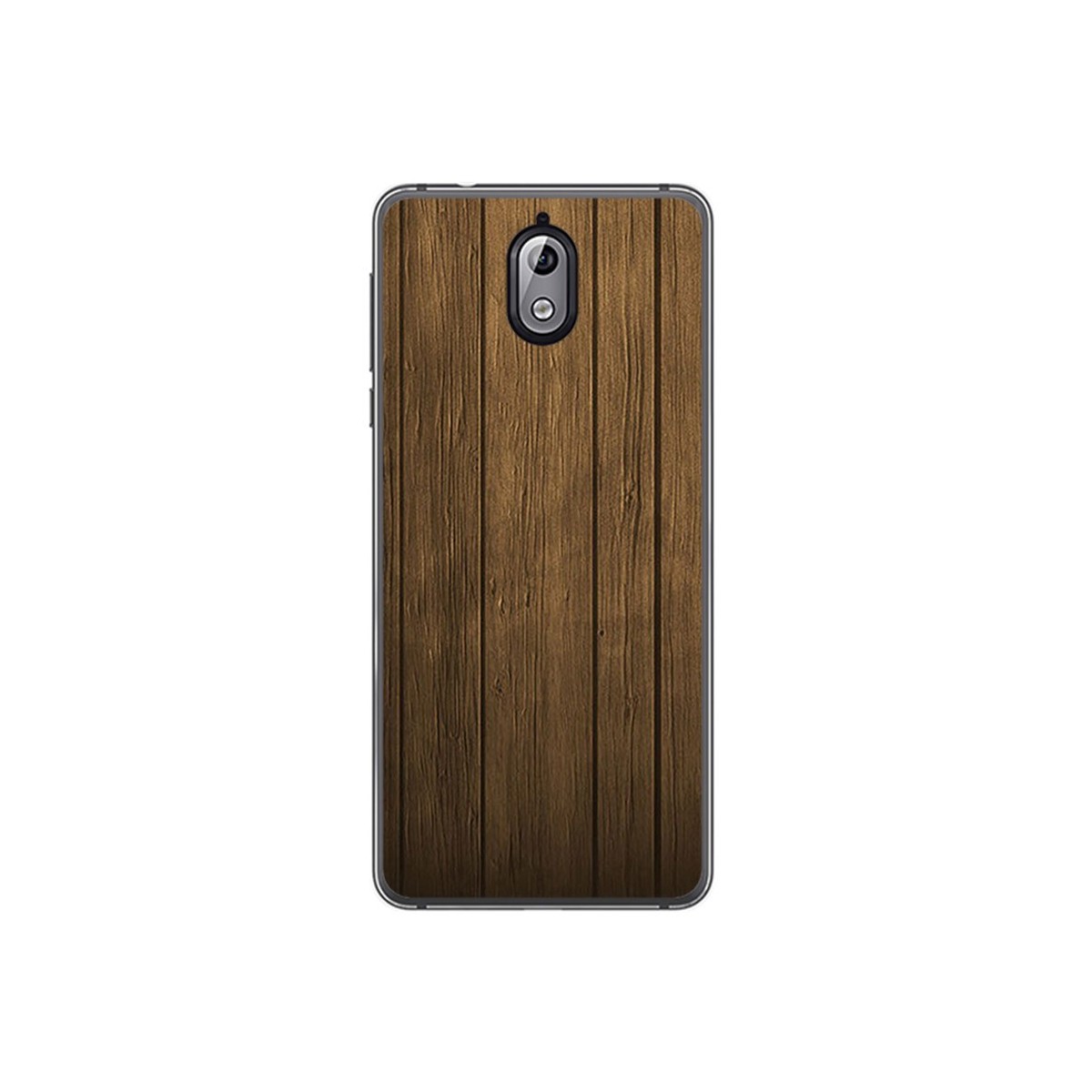 Funda Gel Tpu para Nokia 3.1 (2018) Diseño Madera Dibujos