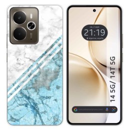 Funda Silicona para Realme 14 5G / 14T 5G diseño Mármol 02 Dibujos