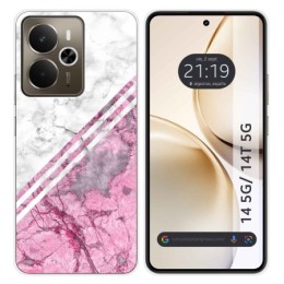 Funda Silicona para Realme 14 5G / 14T 5G diseño Mármol 03 Dibujos