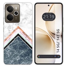 Funda Silicona para Realme 14 5G / 14T 5G diseño Mármol 05 Dibujos