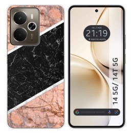 Funda Silicona para Realme 14 5G / 14T 5G diseño Mármol 07 Dibujos