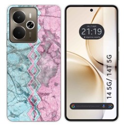 Funda Silicona para Realme 14 5G / 14T 5G diseño Mármol 08 Dibujos