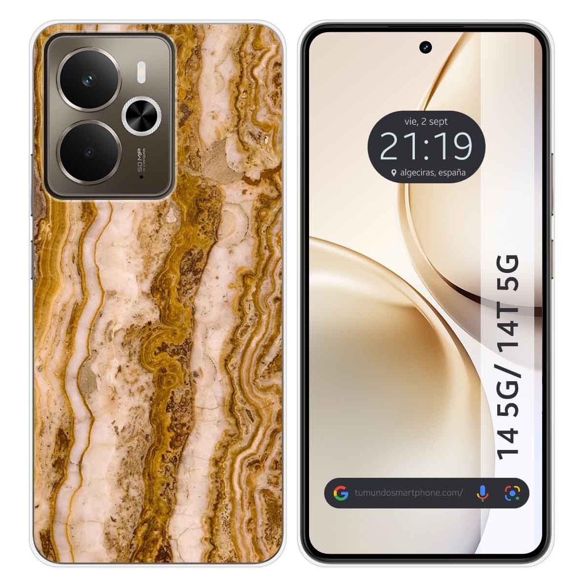 Funda Silicona para Realme 14 5G / 14T 5G diseño Mármol 10 Dibujos