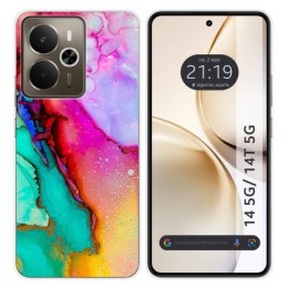 Funda Silicona para Realme 14 5G / 14T 5G diseño Mármol 15 Dibujos
