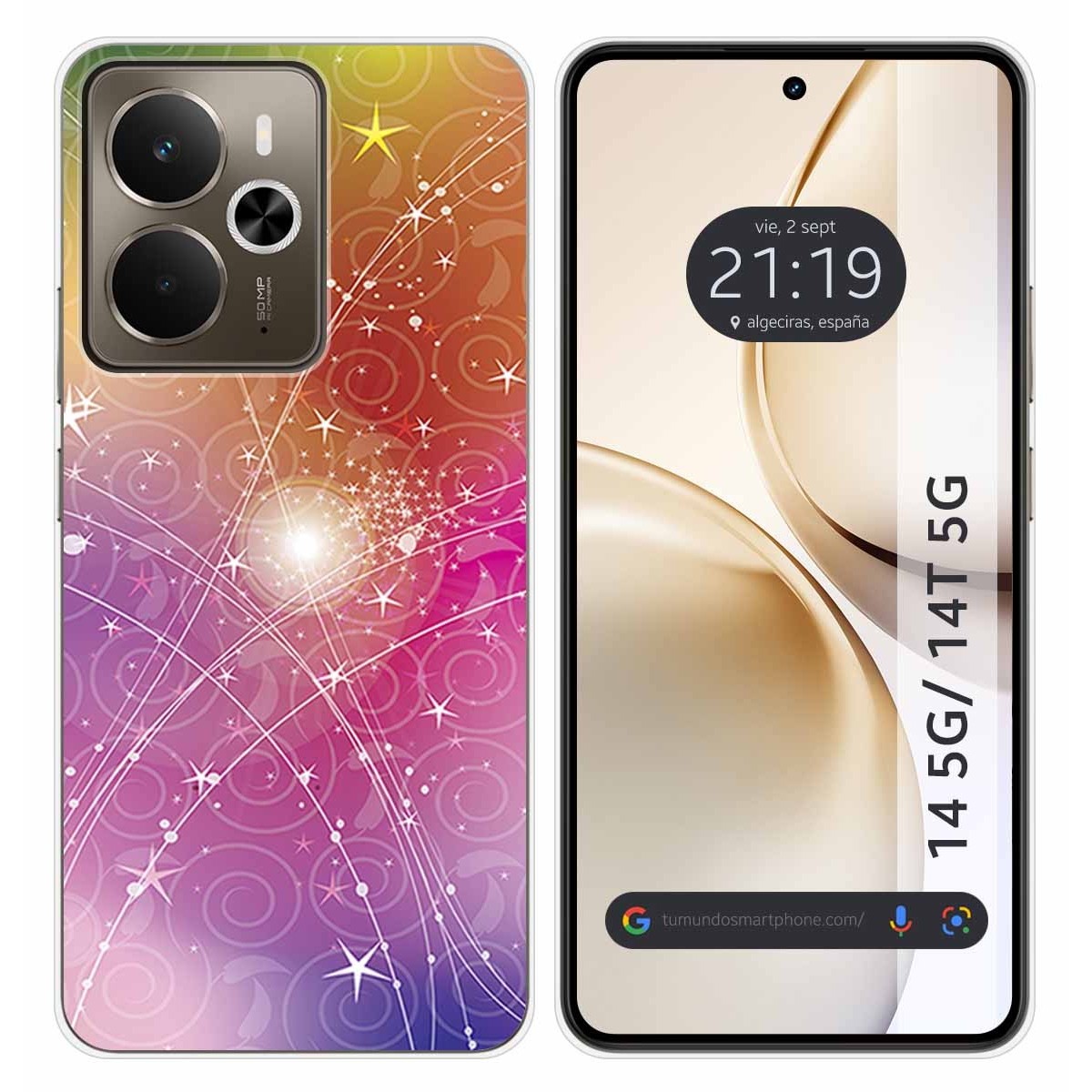 Funda Silicona para Realme 14 5G / 14T 5G diseño Abstracto Dibujos