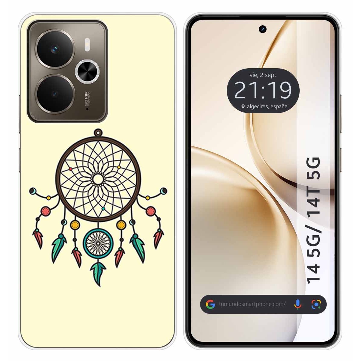 Funda Silicona para Realme 14 5G / 14T 5G diseño Atrapasueños Dibujos