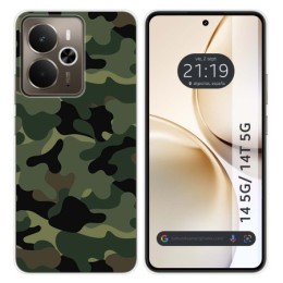 Funda Silicona para Realme 14 5G / 14T 5G diseño Camuflaje Dibujos