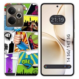 Funda Silicona para Realme 14 5G / 14T 5G diseño Comic Dibujos