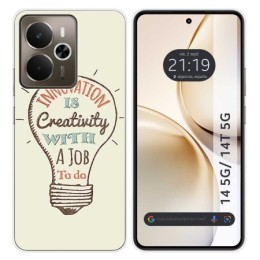 Funda Silicona para Realme 14 5G / 14T 5G diseño Creativity Dibujos