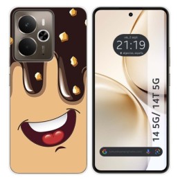 Funda Silicona para Realme 14 5G / 14T 5G diseño Helado Chocolate Dibujos