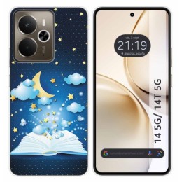 Funda Silicona para Realme 14 5G / 14T 5G diseño Libro Cuentos Dibujos