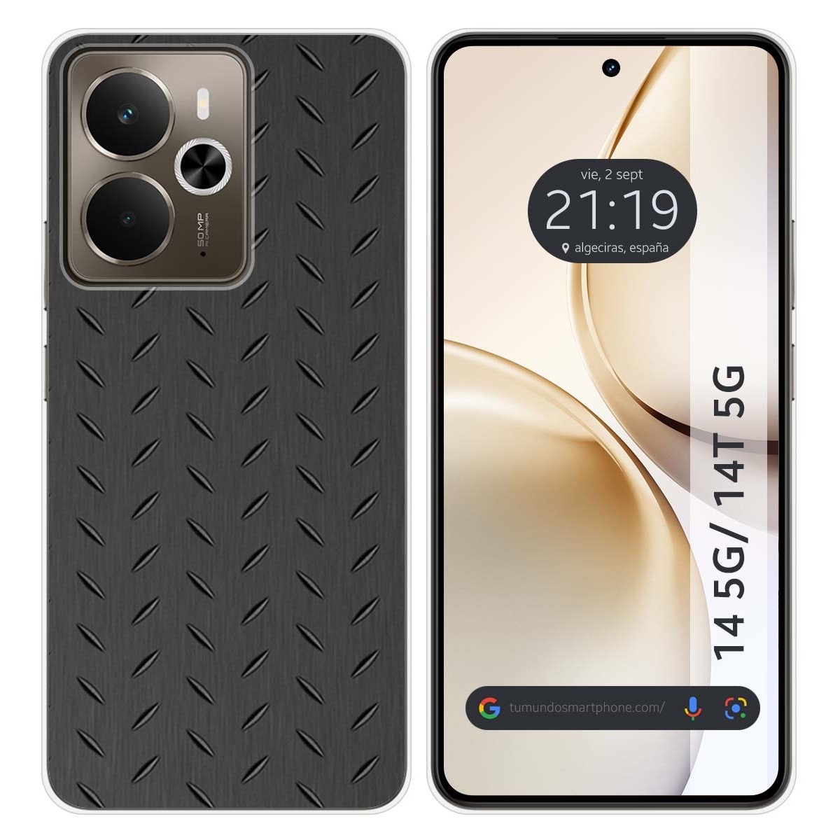 Funda Silicona para Realme 14 5G / 14T 5G diseño Metal Dibujos