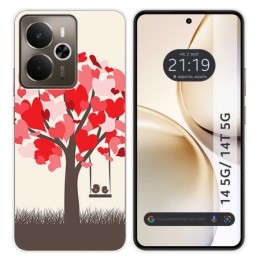 Funda Silicona para Realme 14 5G / 14T 5G diseño Pajaritos Dibujos