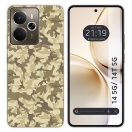 Funda Silicona para Realme 14 5G / 14T 5G diseño Sand Camuflaje Dibujos