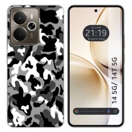 Funda Silicona para Realme 14 5G / 14T 5G diseño Snow Camuflaje Dibujos