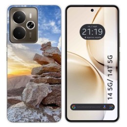 Funda Silicona para Realme 14 5G / 14T 5G diseño Sunset Dibujos