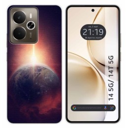 Funda Silicona para Realme 14 5G / 14T 5G diseño Tierra Dibujos