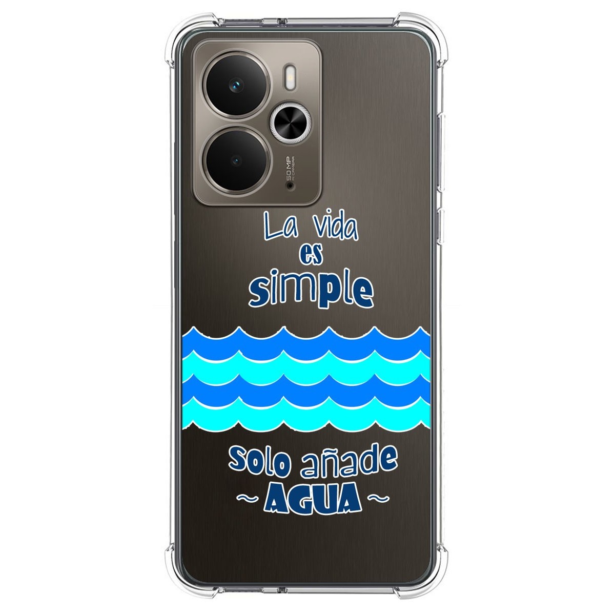 Funda Silicona Antigolpes para Realme 14 5G / 14T 5G diseño Agua Dibujos