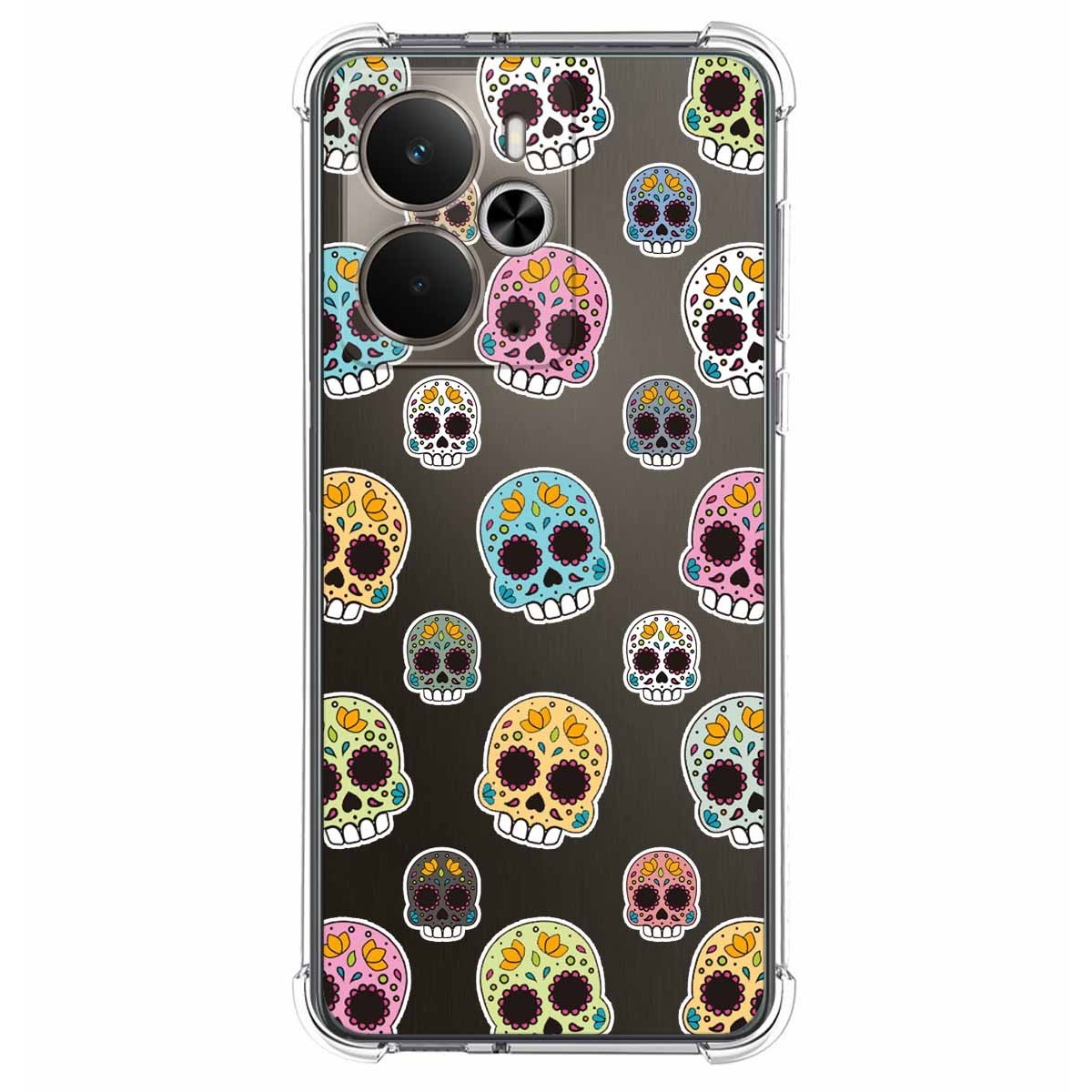 Funda Silicona Antigolpes para Realme 14 5G / 14T 5G diseño Catrina Dibujos